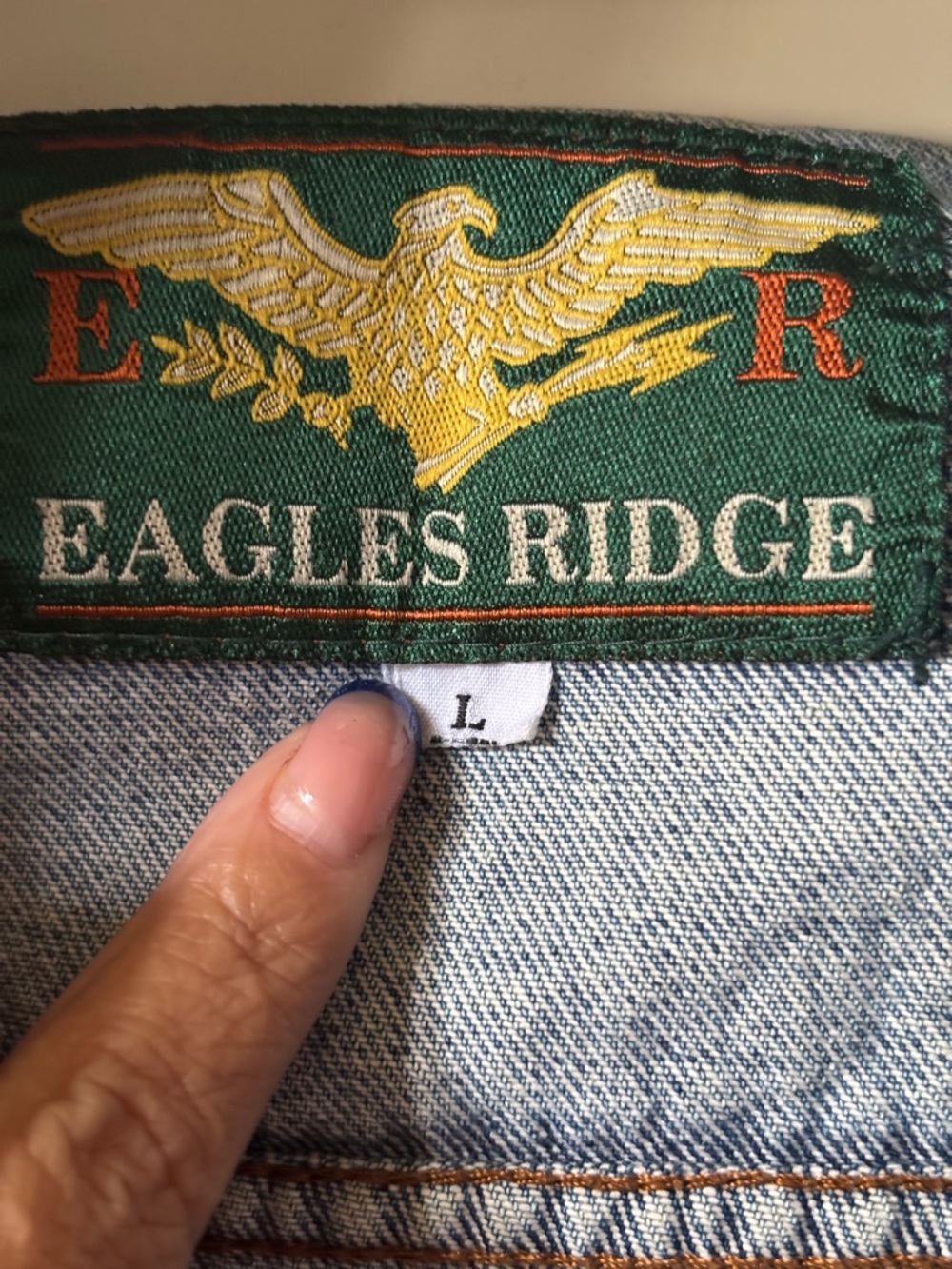 Light Blue Denim Bomber Jacket with Gray Hoodie - Picture 6 of 7